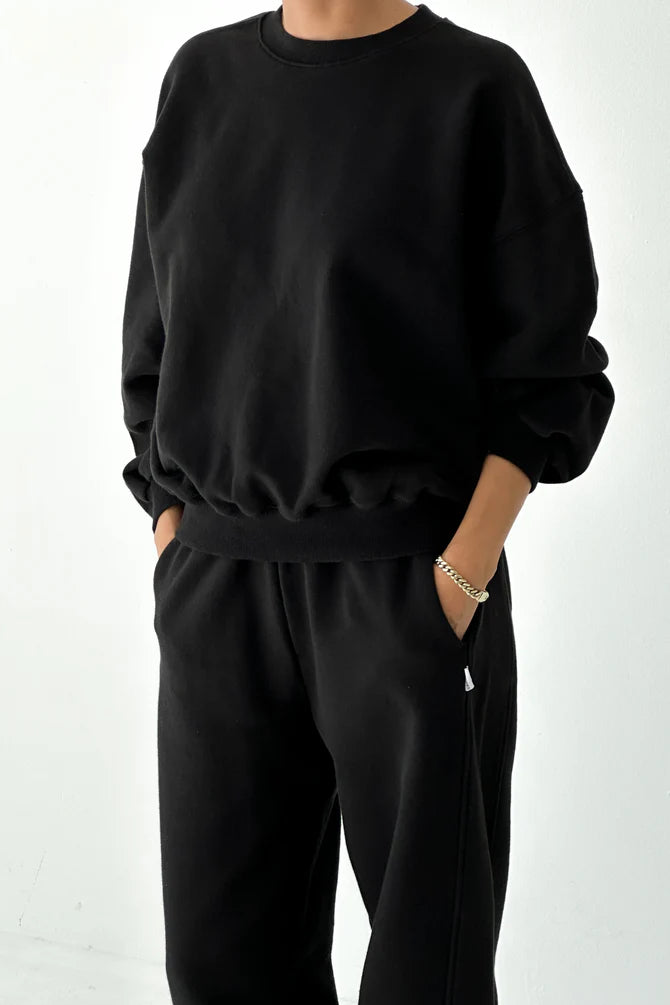 Le Bon Shoppe | French Terry Core Sweatshirt - Black
