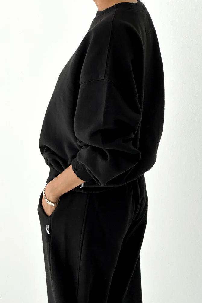 Le Bon Shoppe | French Terry Core Sweatshirt - Black