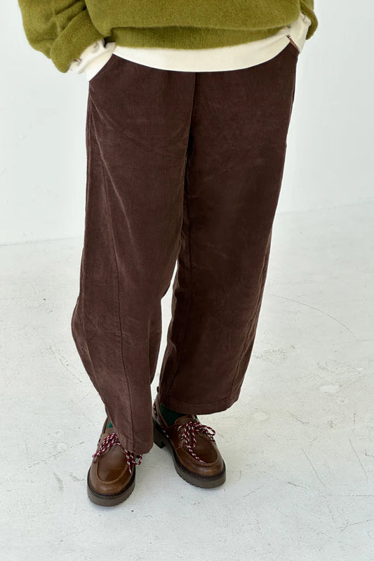 PRE-ORDER Le Bon Shoppe | Corduroy Arc Pants - Chocolate