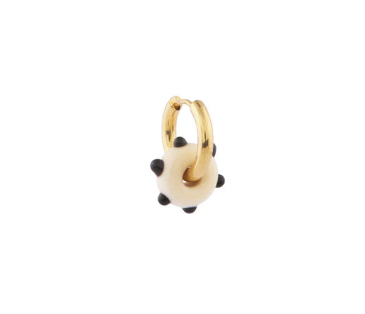 Sandralexandra | Froot Loop Earing - Ivory & Black