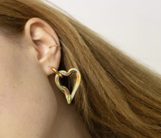 Sandralexandra | Heart Of Glass Ear Pair - Zero Waste