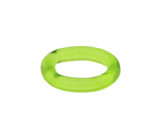 Sandralexandra | Linea Glass Ring - Lime Green