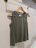 Yerse | Basic Round-Neck Tank - Khaki