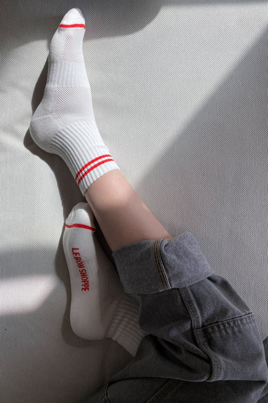 Le Bon Shoppe | Boyfriend Sock - Clean white