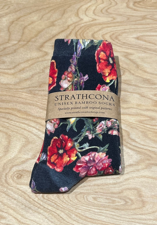 Strathcona Socks | Floral