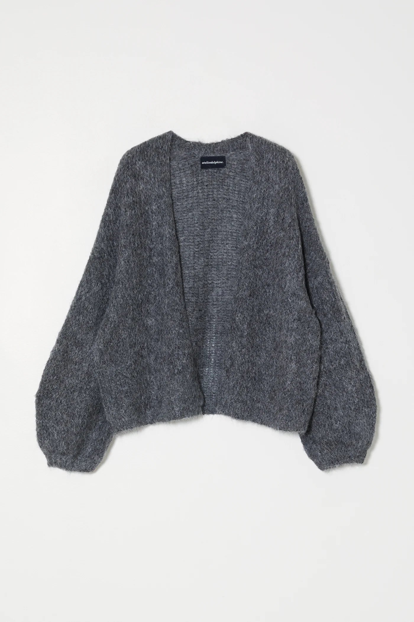 Atelier Delphine | Cora Cardi in Suri Alpaca - Charcoal