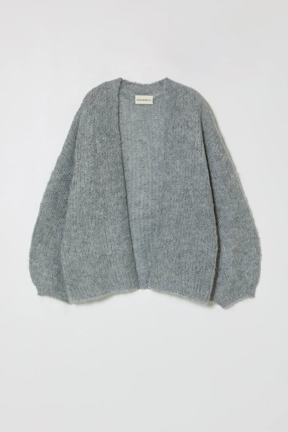 Atelier Delphine | Cora Cardigan in Suri Alpaca - Silver