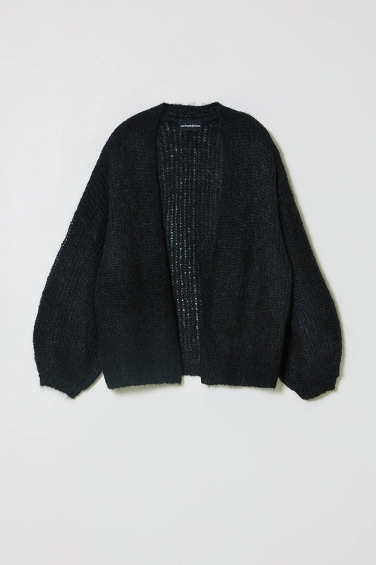 Atelier Delphine | Cora Cardigan in Suri Alpaca - Black