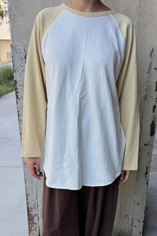 Le Bon Shoppe | Heavy Cotton Raglan Tee - Butter Yellow