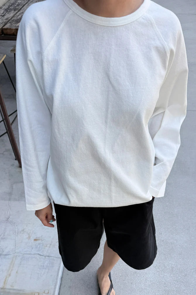 Le Bon Shoppe | Heavy Cotton Raglan Tee - White