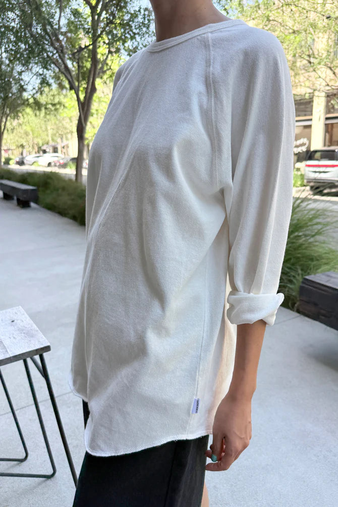 Le Bon Shoppe | Heavy Cotton Raglan Tee - White