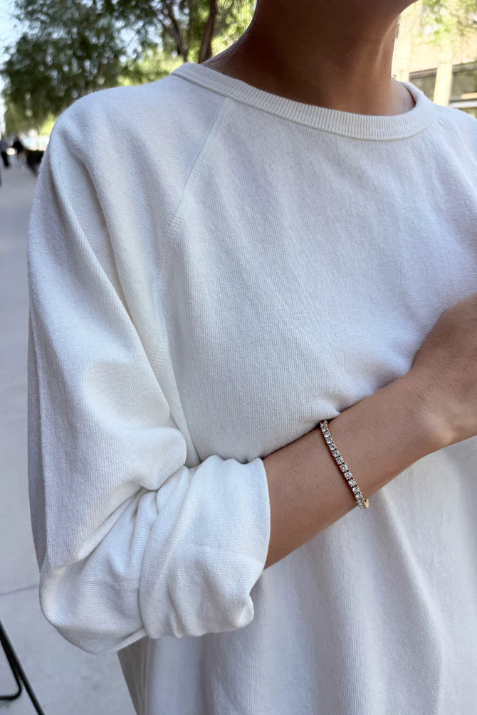 Le Bon Shoppe | Heavy Cotton Raglan Tee - White