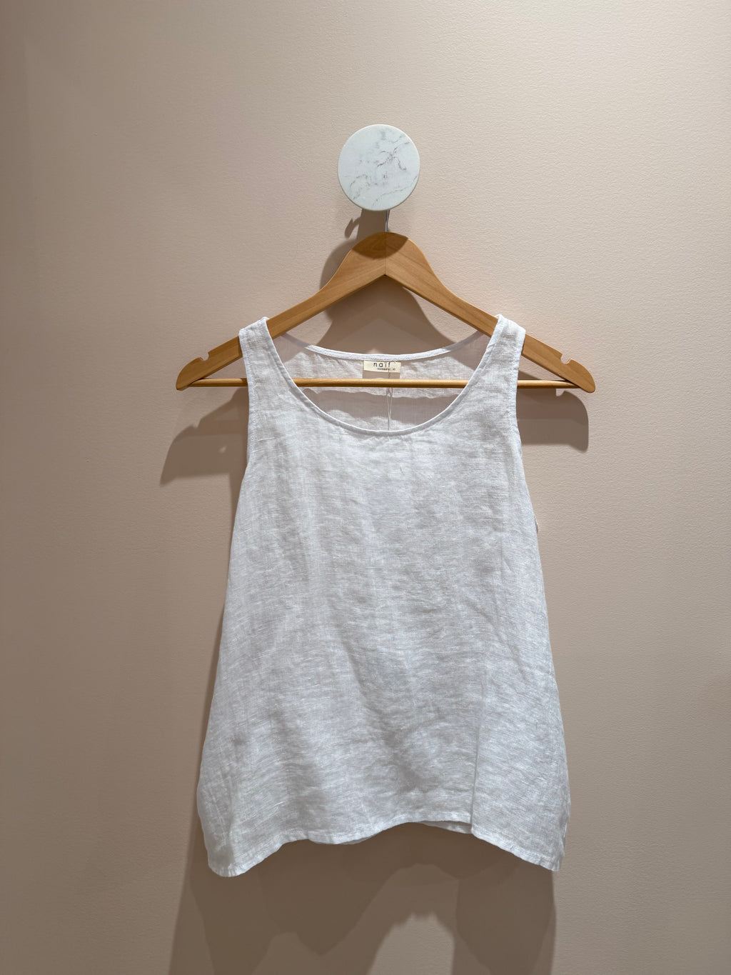Naïf | Soleil Top - Linen Gauze-White