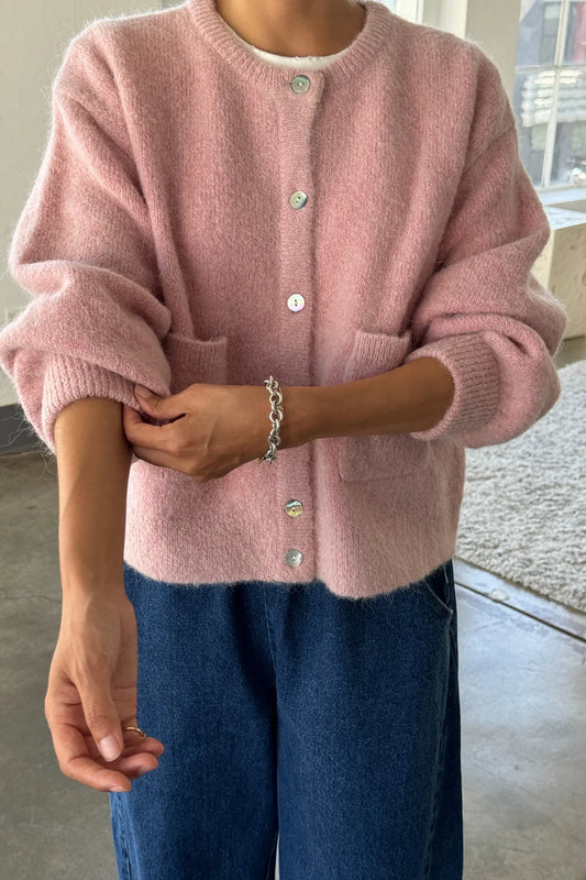 Le Bon Shoppe | Amélie Alpaca Cardigan - Pink Rose