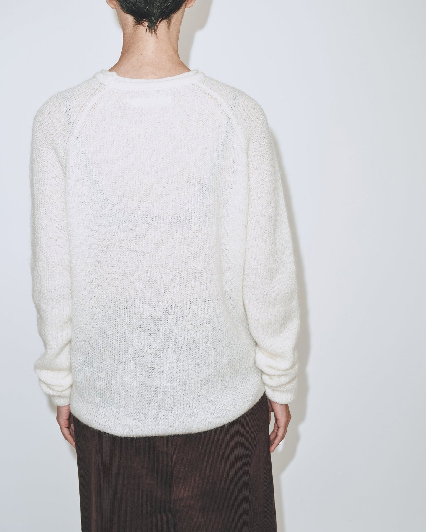 Mijeong Park | Mohair Crew Neck Sweater - Ivory