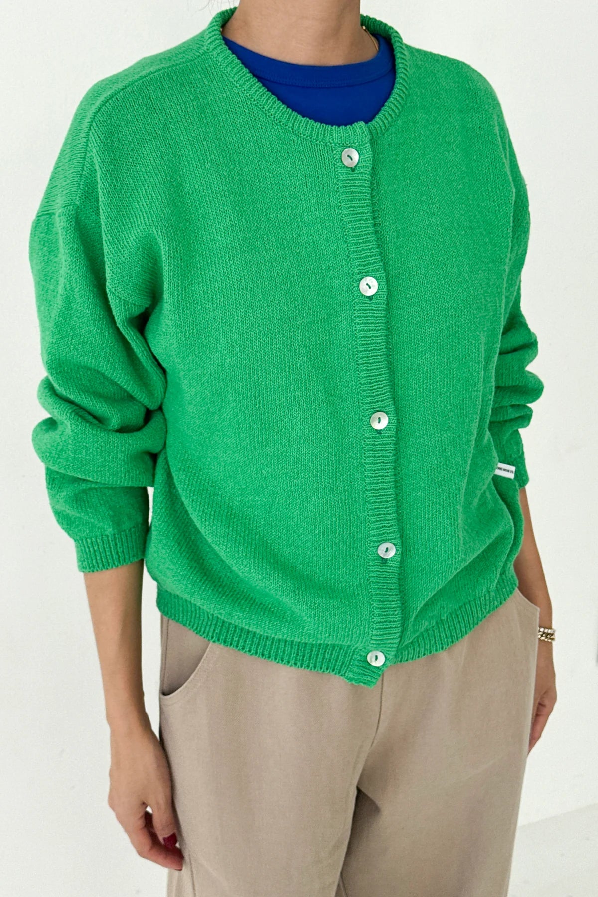 Le Bon Shoppe | Cotton Leila Cardigan - Spring Green