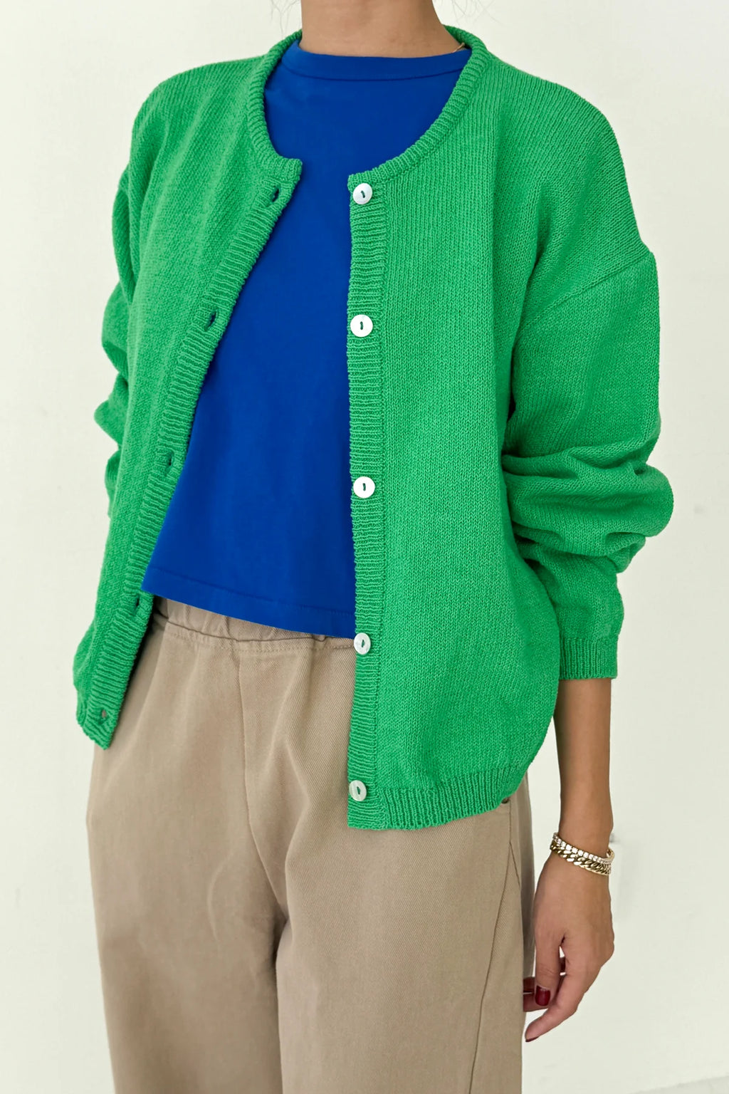 Le Bon Shoppe | Cotton Leila Cardigan - Spring Green