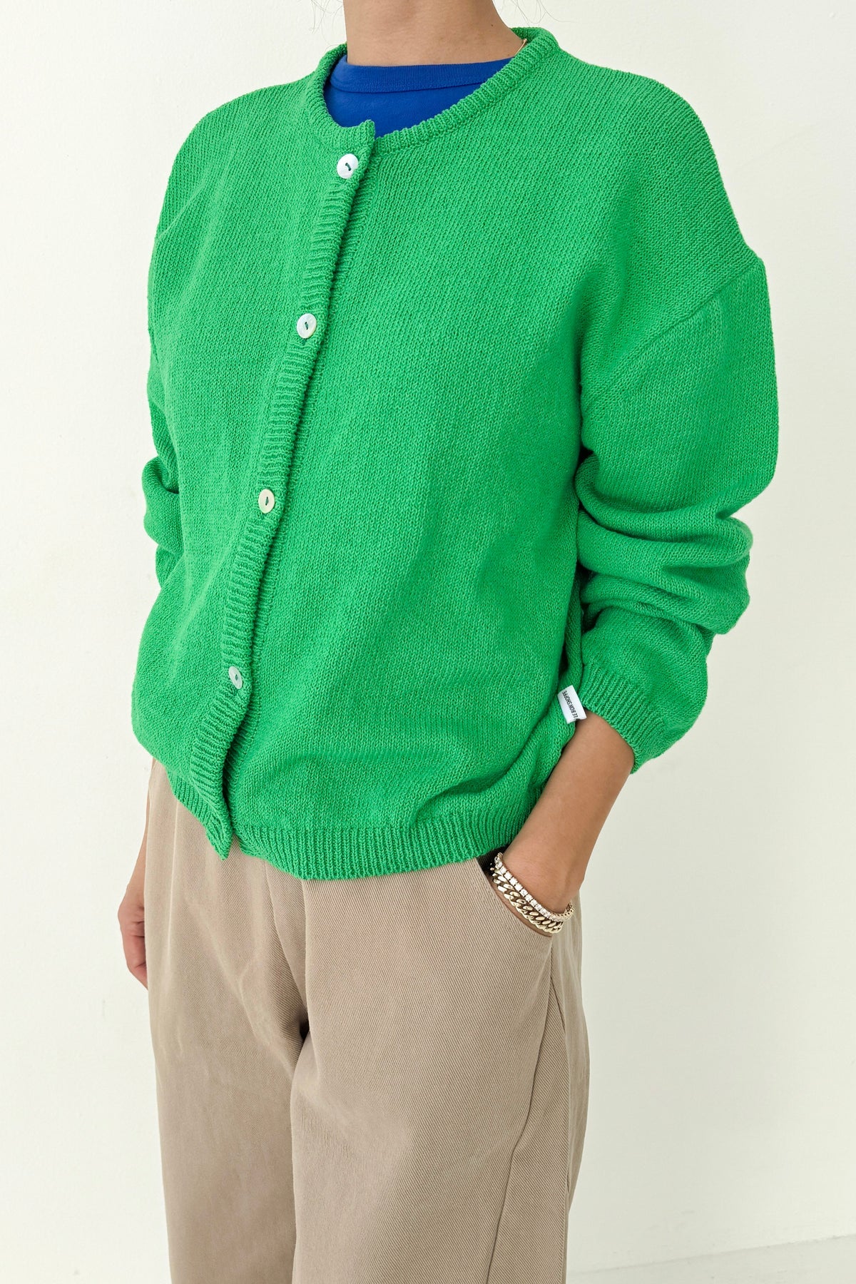Le Bon Shoppe | Cotton Leila Cardigan - Spring Green