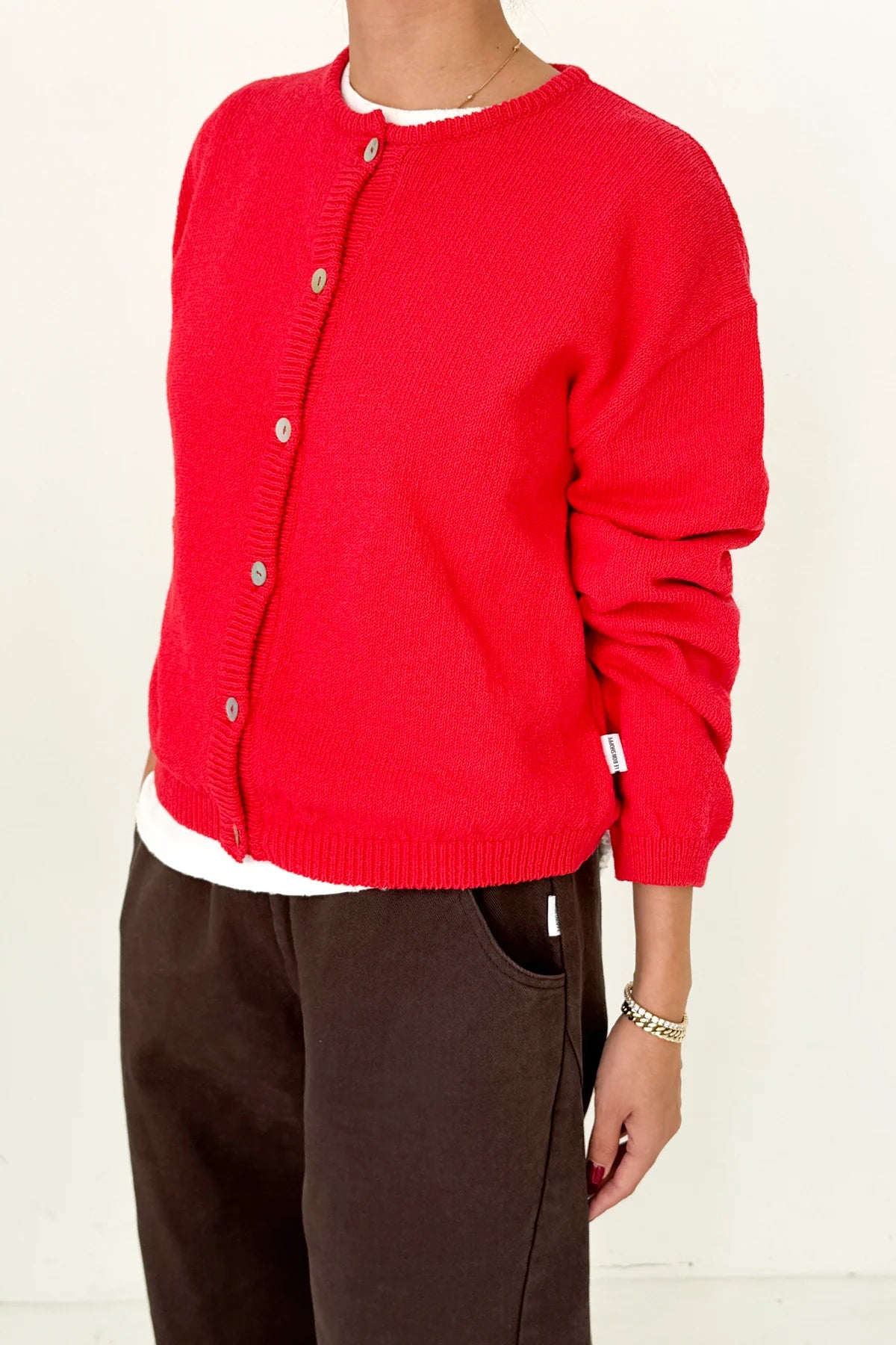 Le Bon Shoppe | Cotton Leila Cardigan - Chili