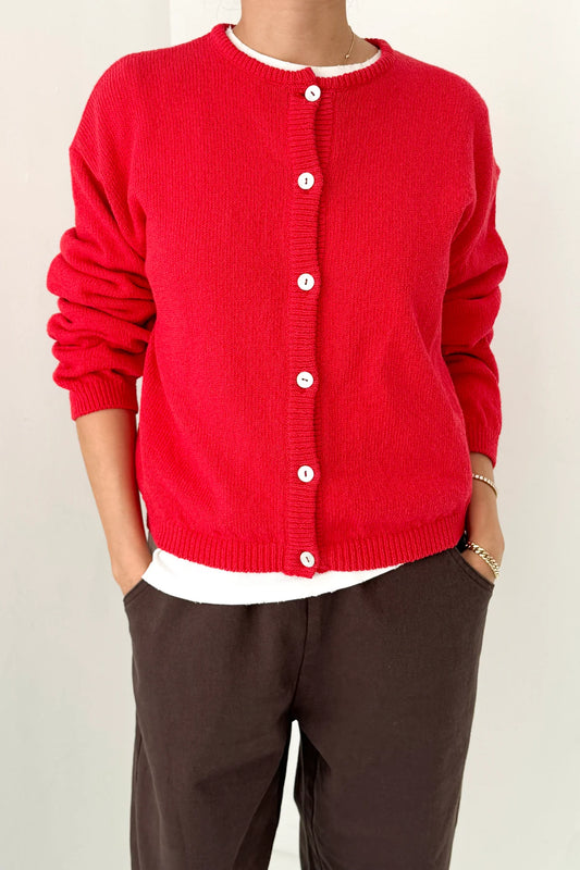 Le Bon Shoppe | Cotton Leila Cardigan - Chili