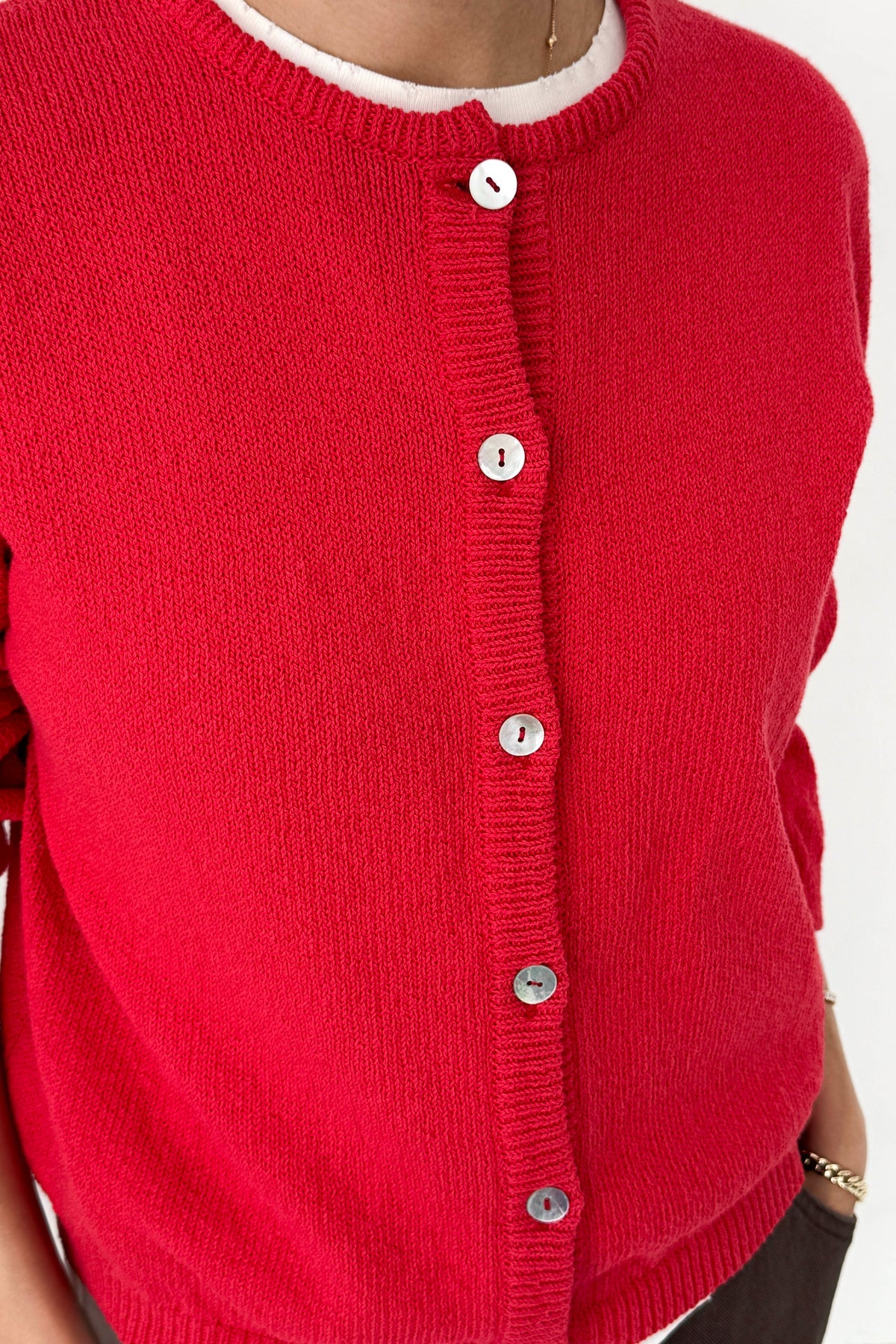 Le Bon Shoppe | Cotton Leila Cardigan - Chili