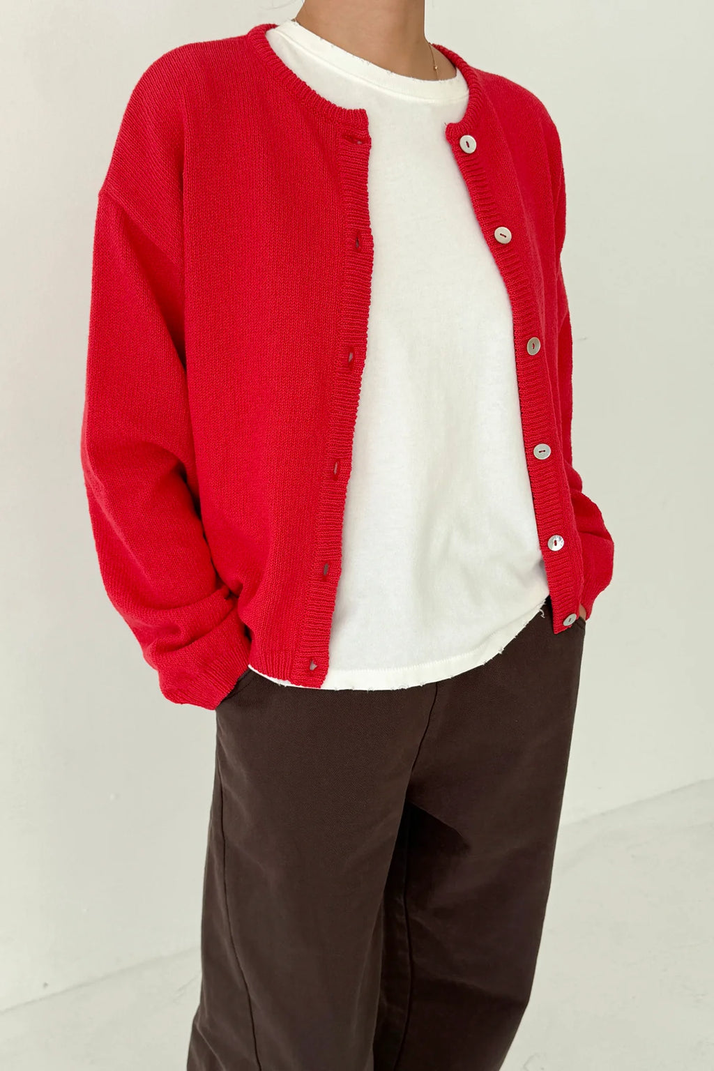 Le Bon Shoppe | Cotton Leila Cardigan - Chili