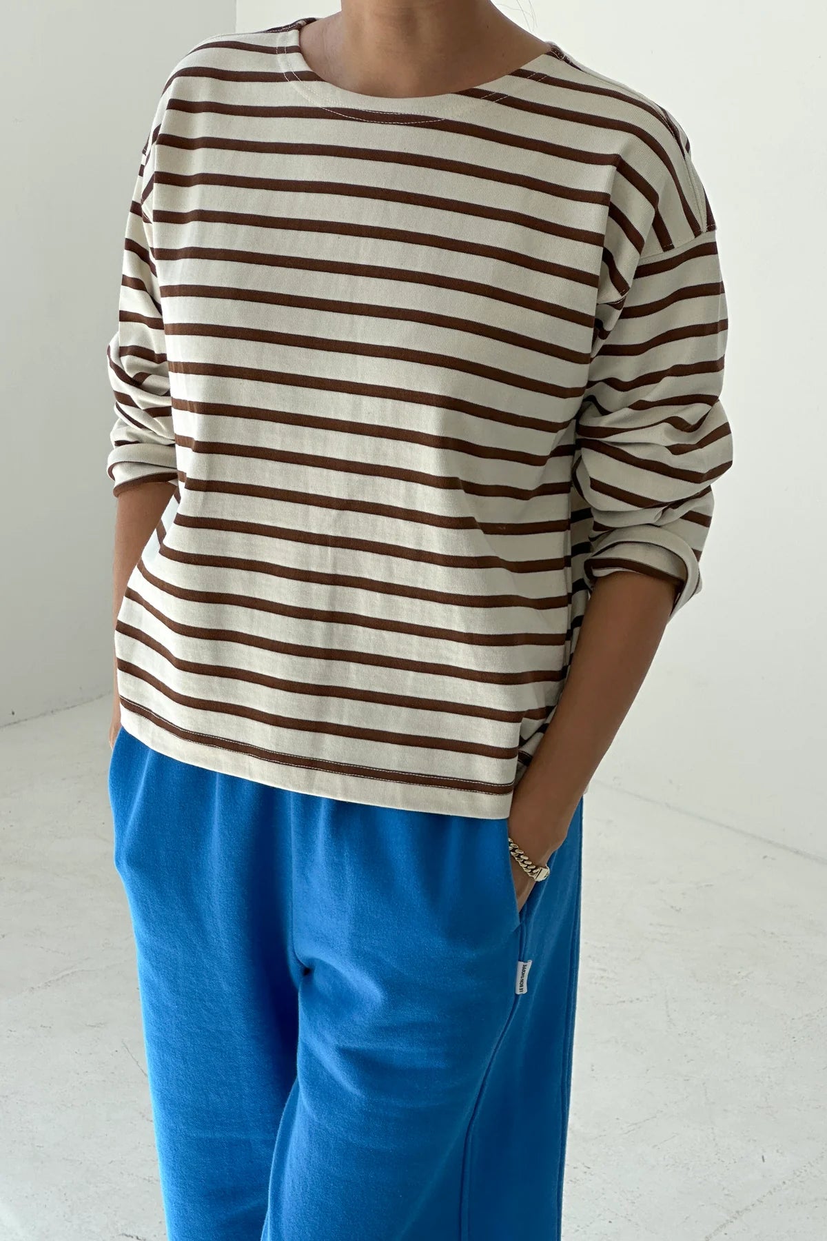 Le Bon Shoppe | Sailor Top - Coffee Stripe