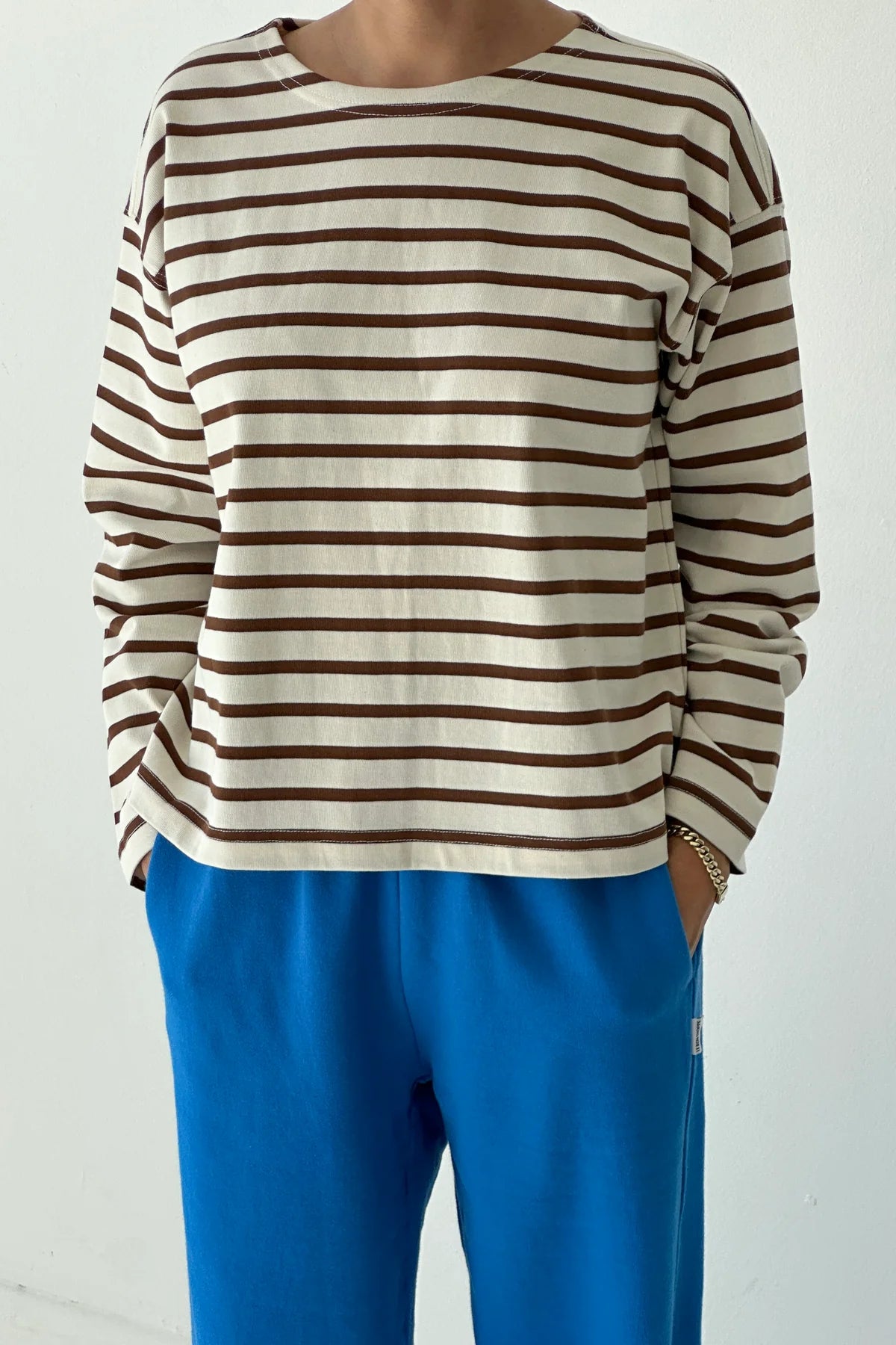Le Bon Shoppe | Sailor Top - Coffee Stripe