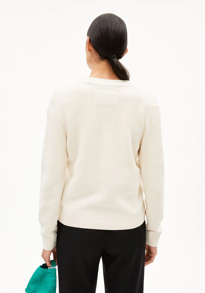 ARMEDANGELS | Menaal Links Links Cardigan - Oatmilk