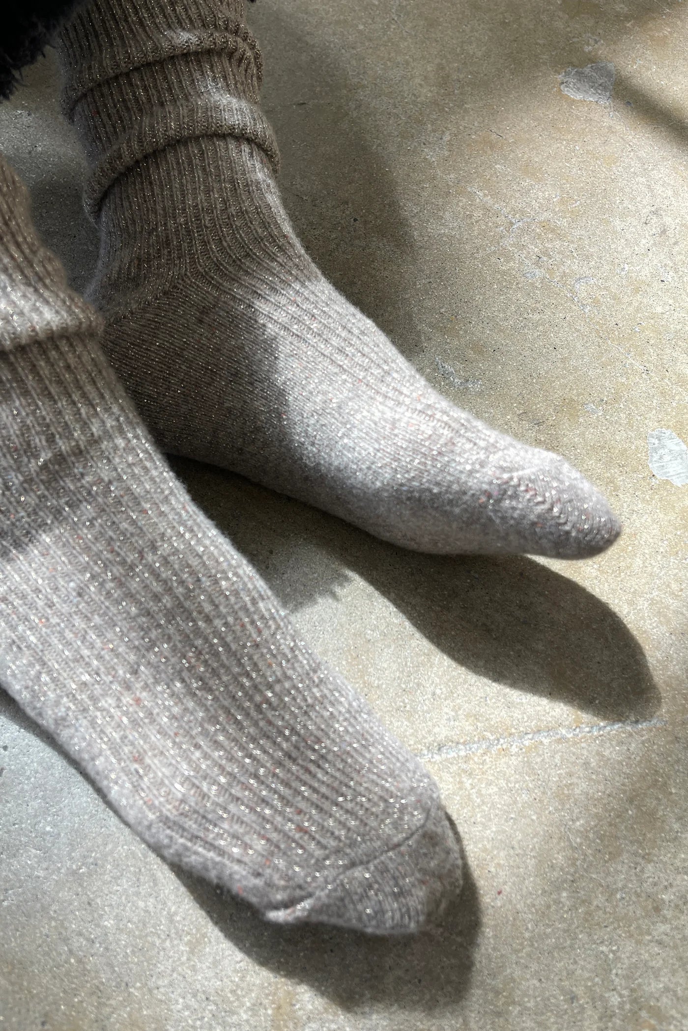 Le Bon Shoppe | Winter Sparkly Socks - Nutmeg