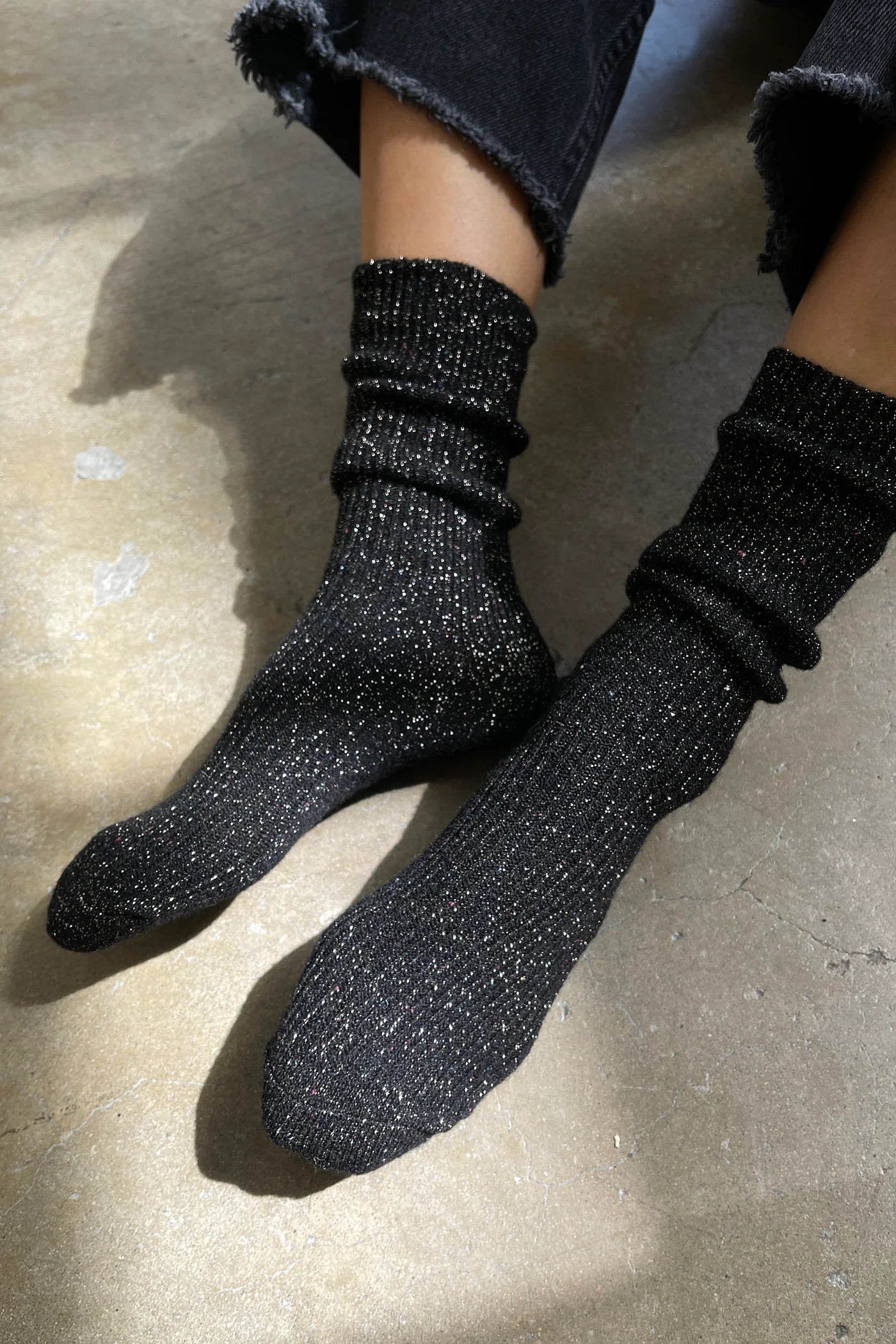 Le Bon Shoppe | Winter Sparkly Socks - Stary Night
