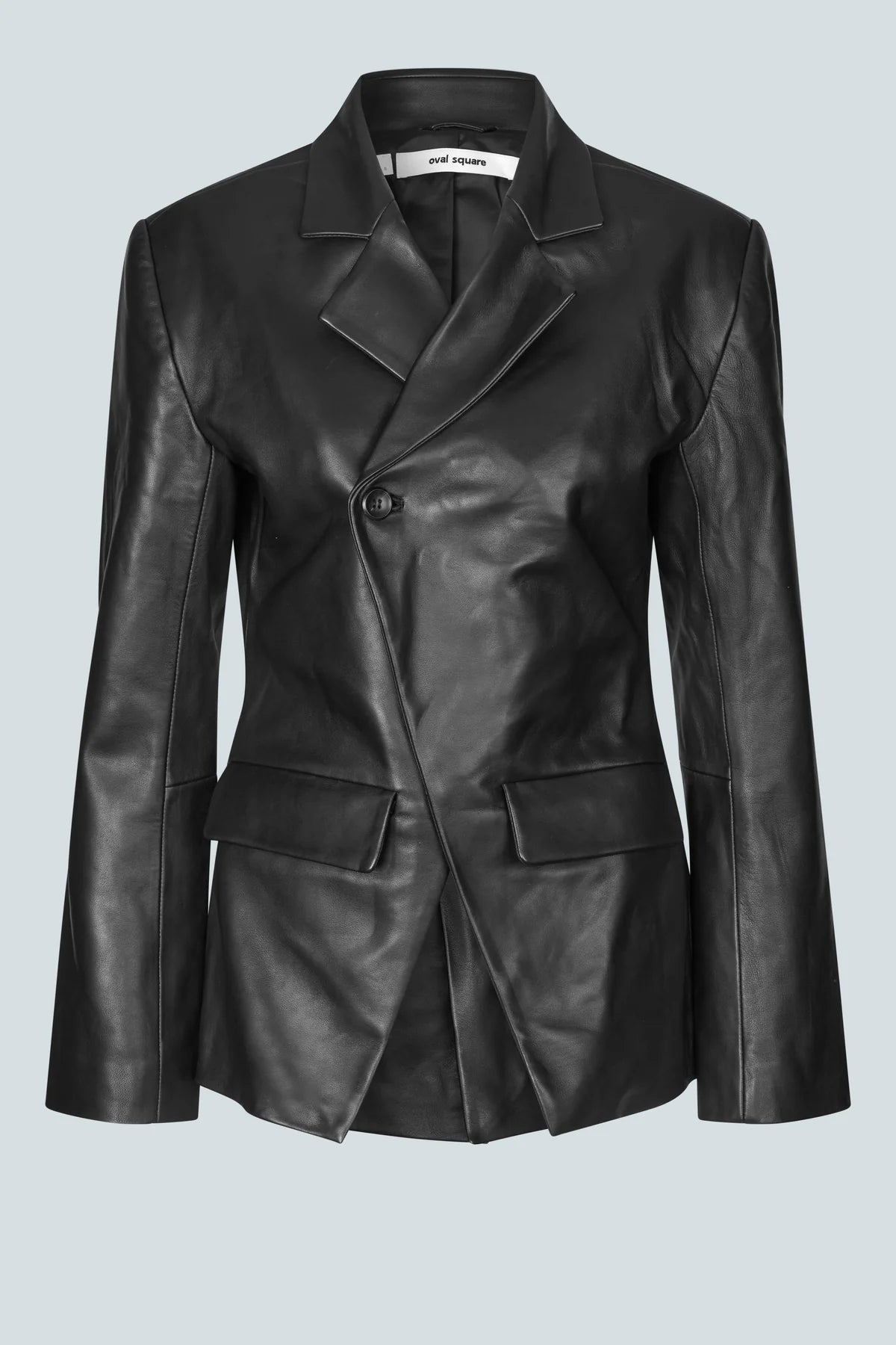 Oval Square | Luxury Leather Blazer