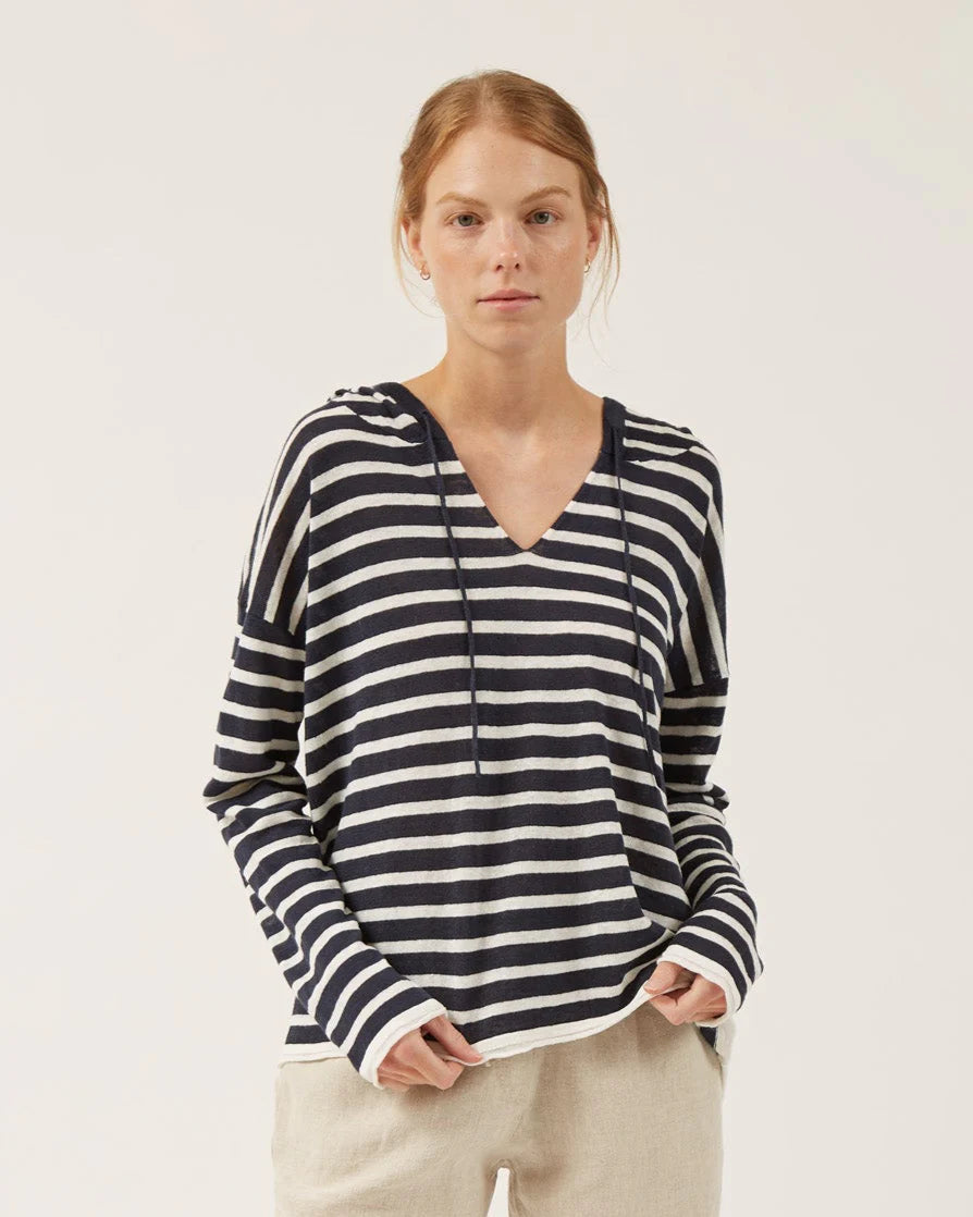 Naïf | Louise Linen Hoodie Stripe