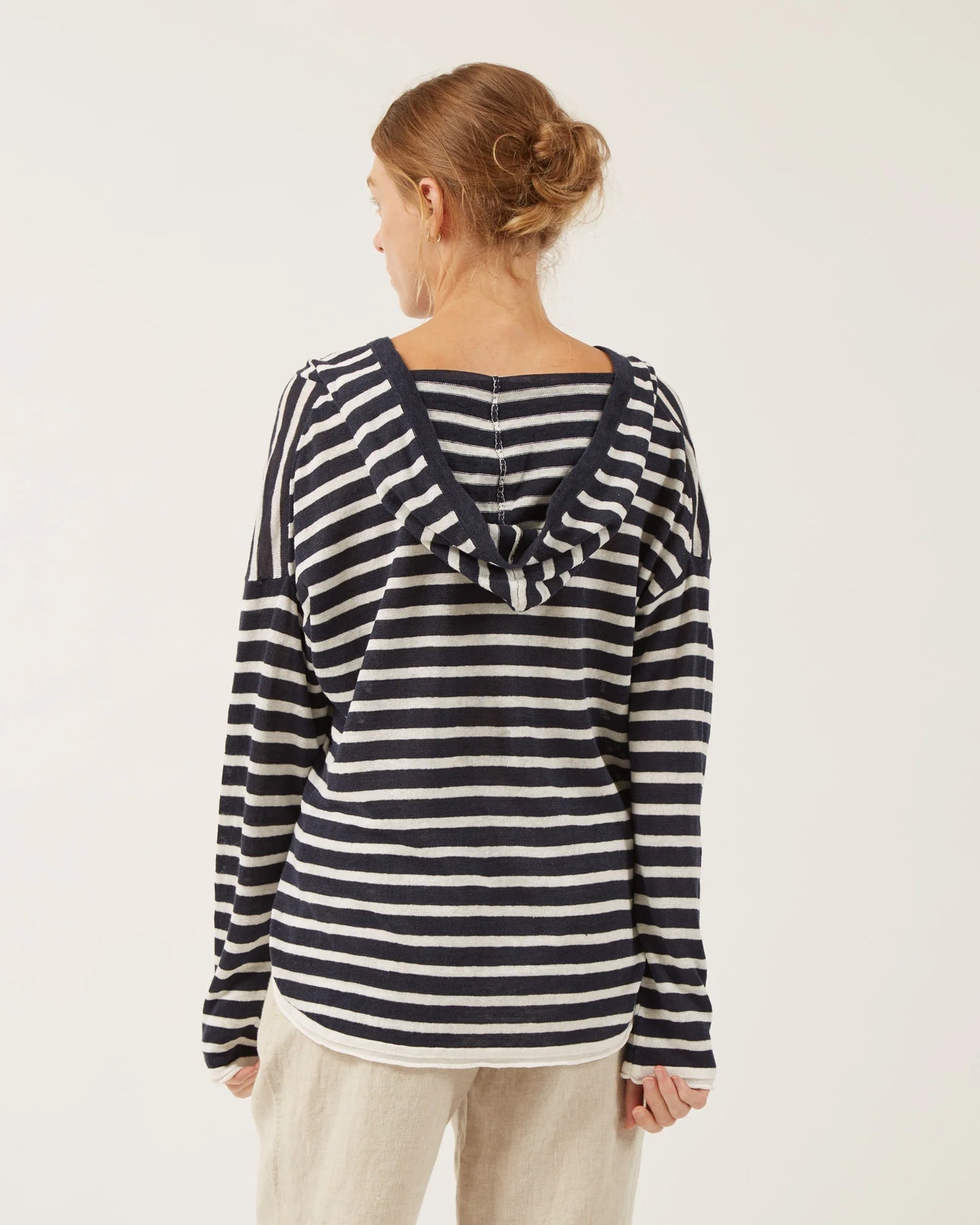 Naïf | Louise Linen Hoodie Stripe