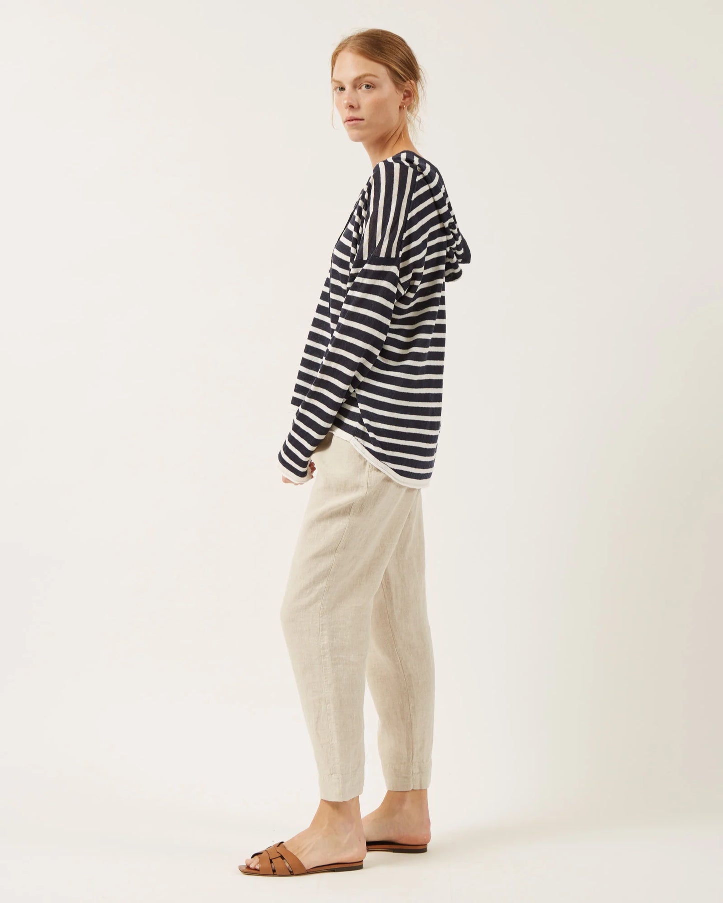 Naïf | Louise Linen Hoodie Stripe