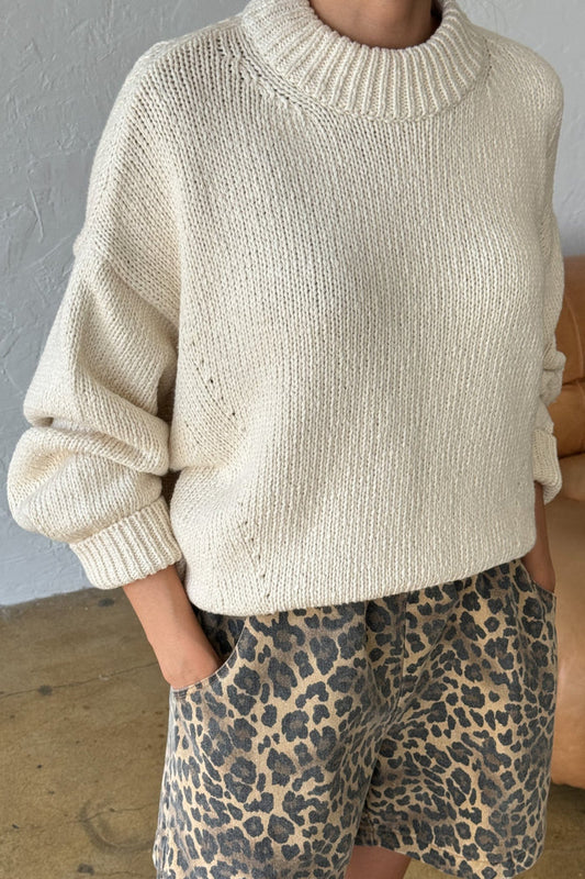 PRE-ORDER | Le Bon Shoppe | Zoe Cotton Sweater - Naturel