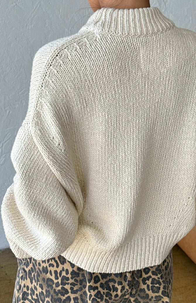 PRE-ORDER | Le Bon Shoppe | Zoe Cotton Sweater - Naturel