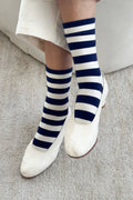 Le Bon Shoppe | Wide Wally Socks - Navy