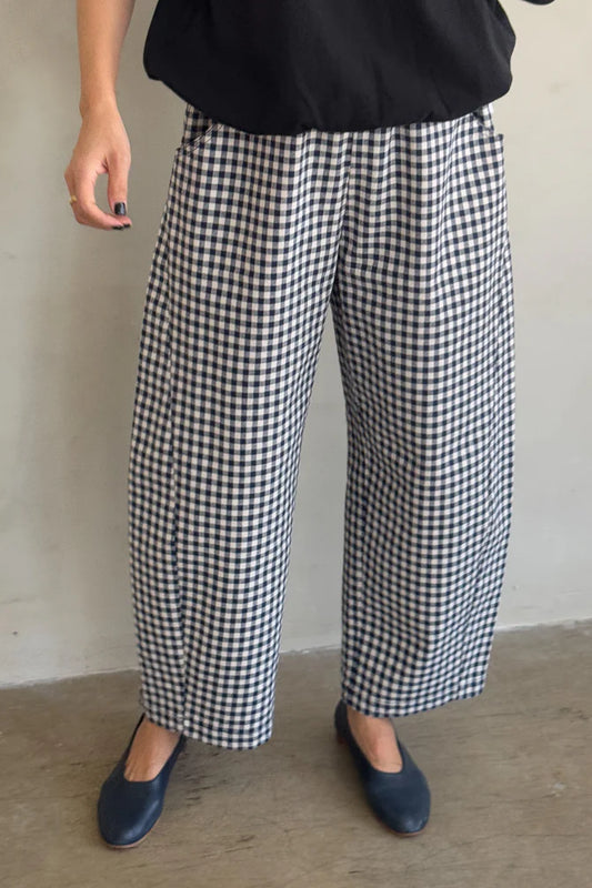 PRE-ORDER | Le Bon Shoppe | Arc Pants - Navy Gingham