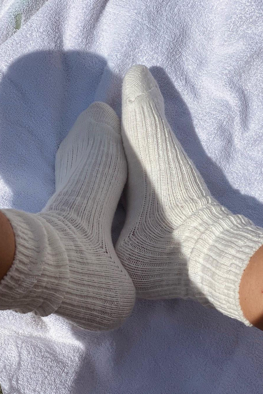 Le Bon Shoppe | Cottage Socks - White Linen