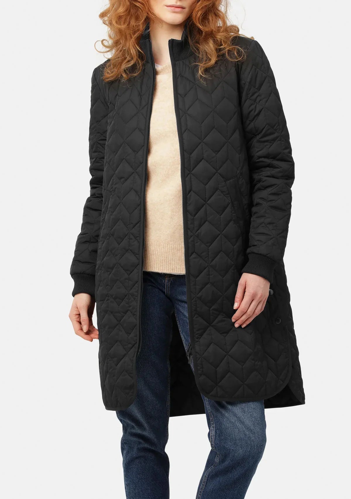 Ilse Jacobsen | Padded Quilted Coat - Black