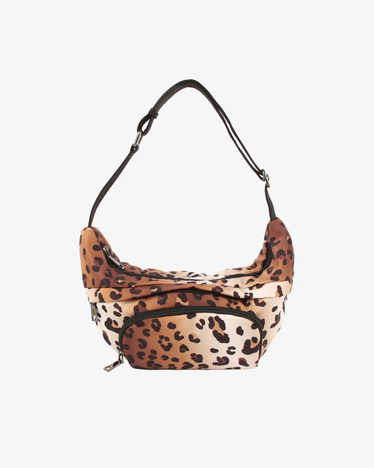 HVISK | Jade Print Twill Bag - Leopard