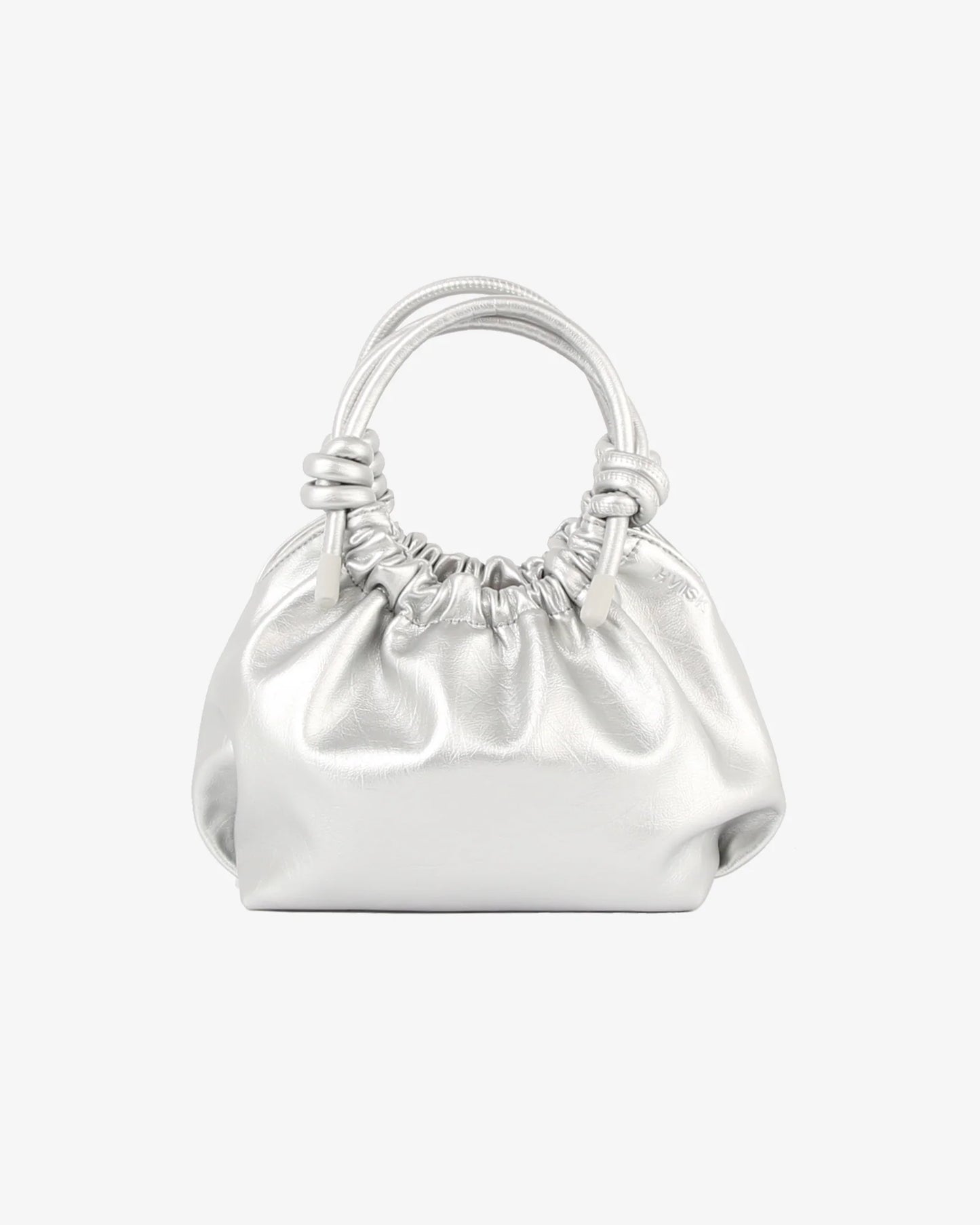 HVISK | Jolly Shiny Structure Bag - Silver Cloud