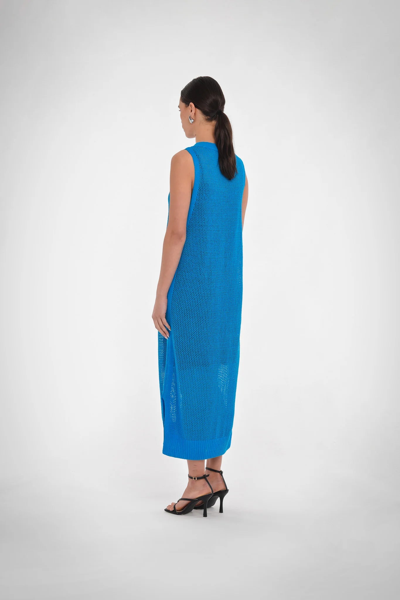 Paper Lable | Cove Crochet Dress - Blue