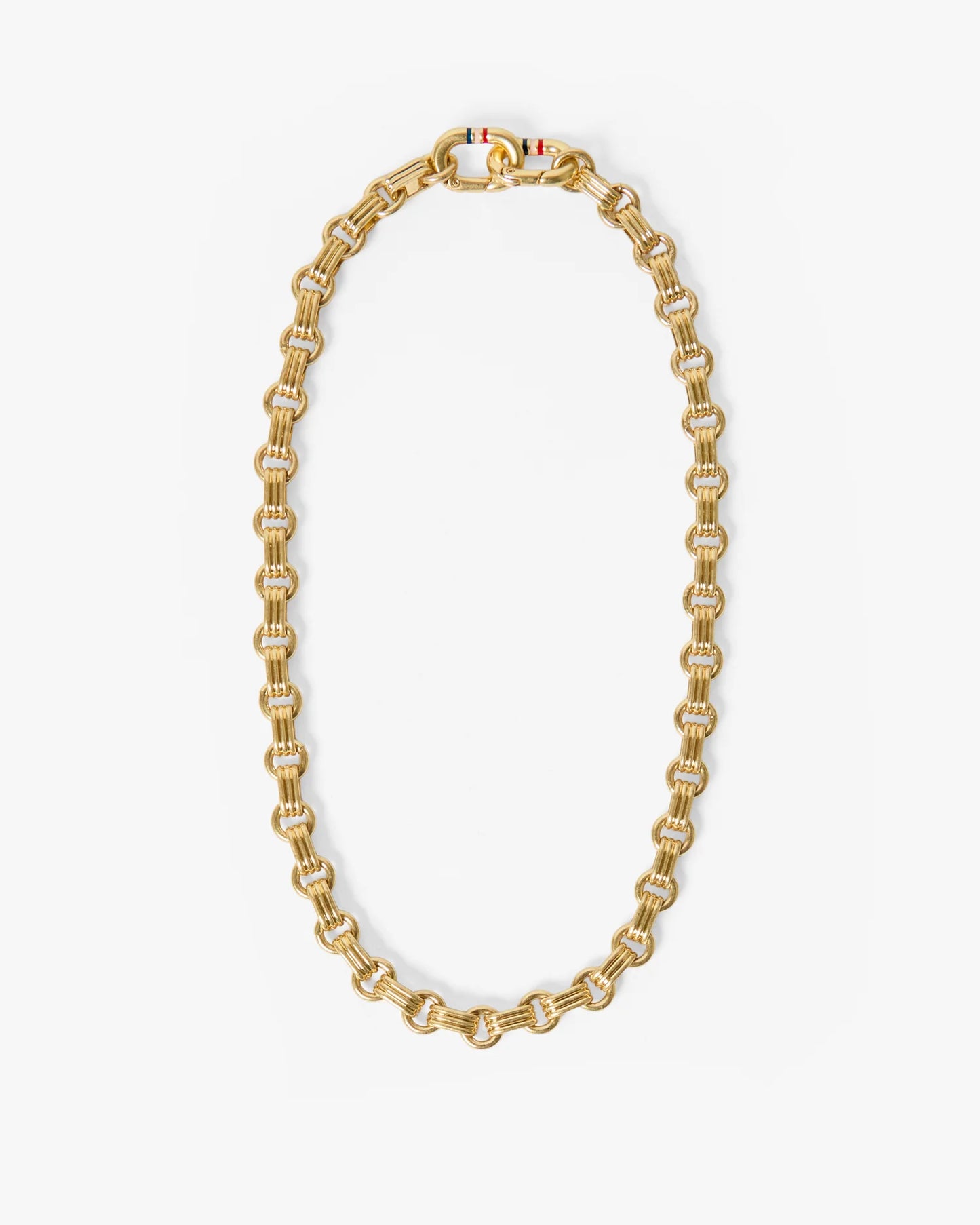 Clare V. | Le Story Chain Necklace - Vintage Gold