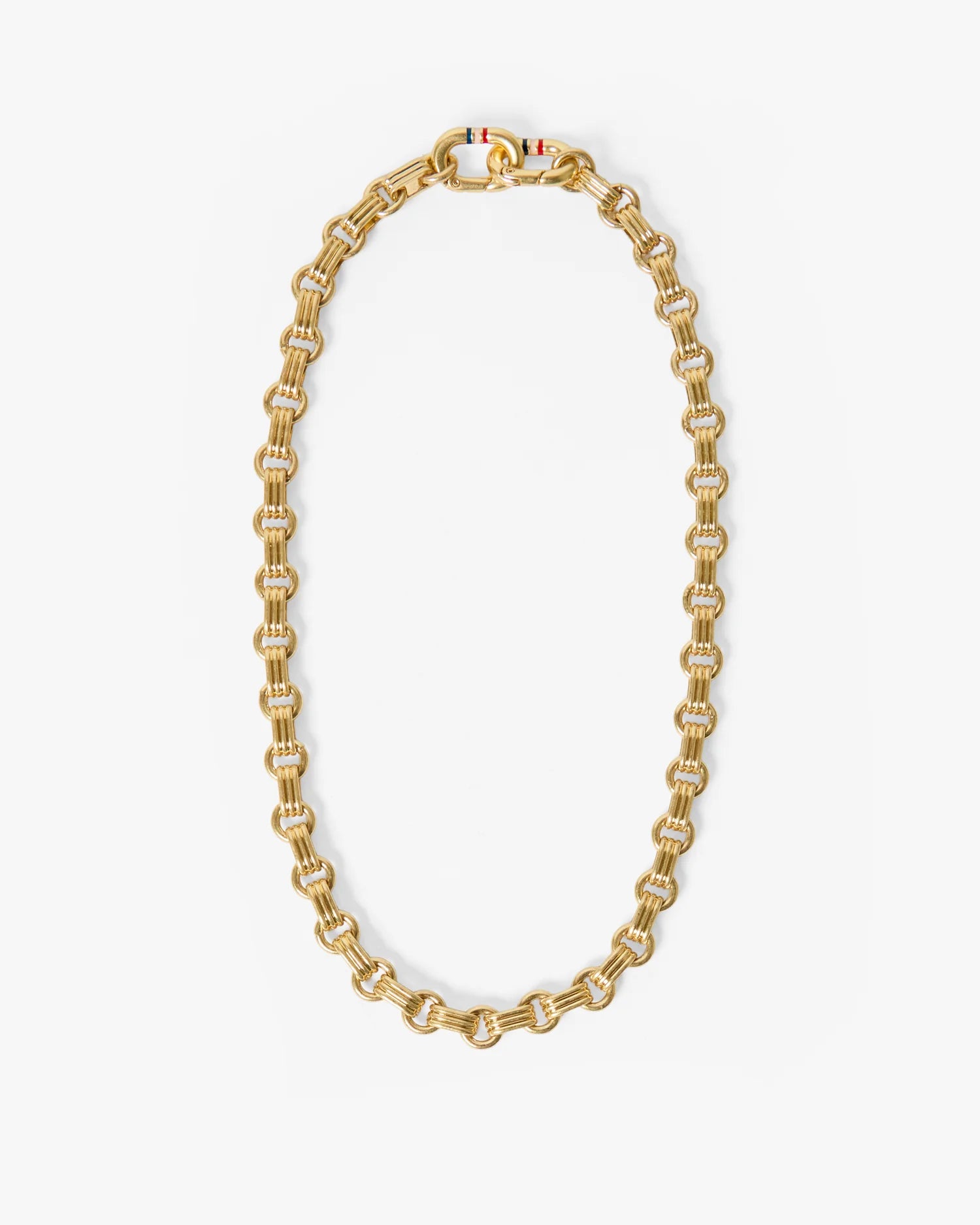 Clare V. | Le Story Chain Necklace - Vintage Gold