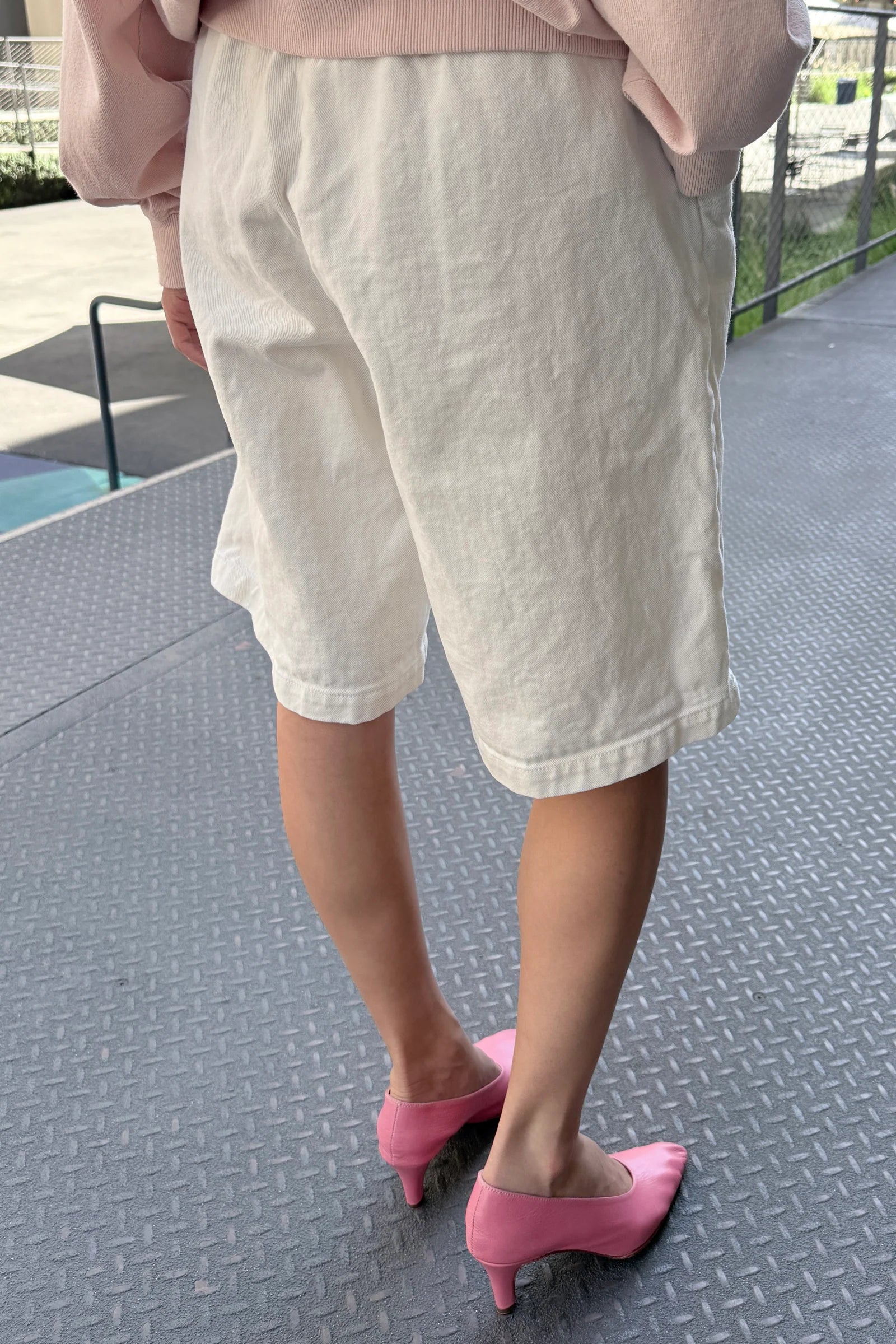 Le Bon Shoppe | Liam Bermuda Shorts - Milk