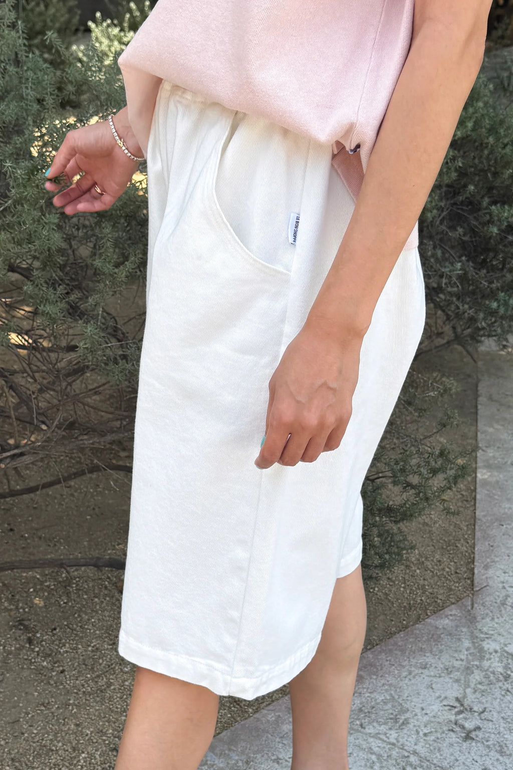 Le Bon Shoppe | Liam Bermuda Shorts - Milk