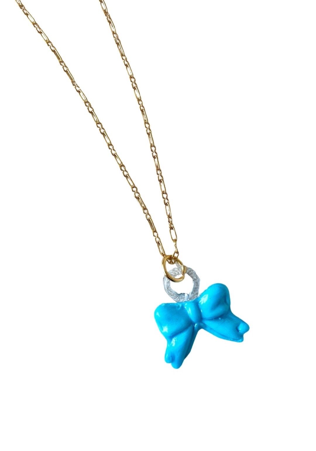 Notte | Little Bow Peep Necklace - Sky