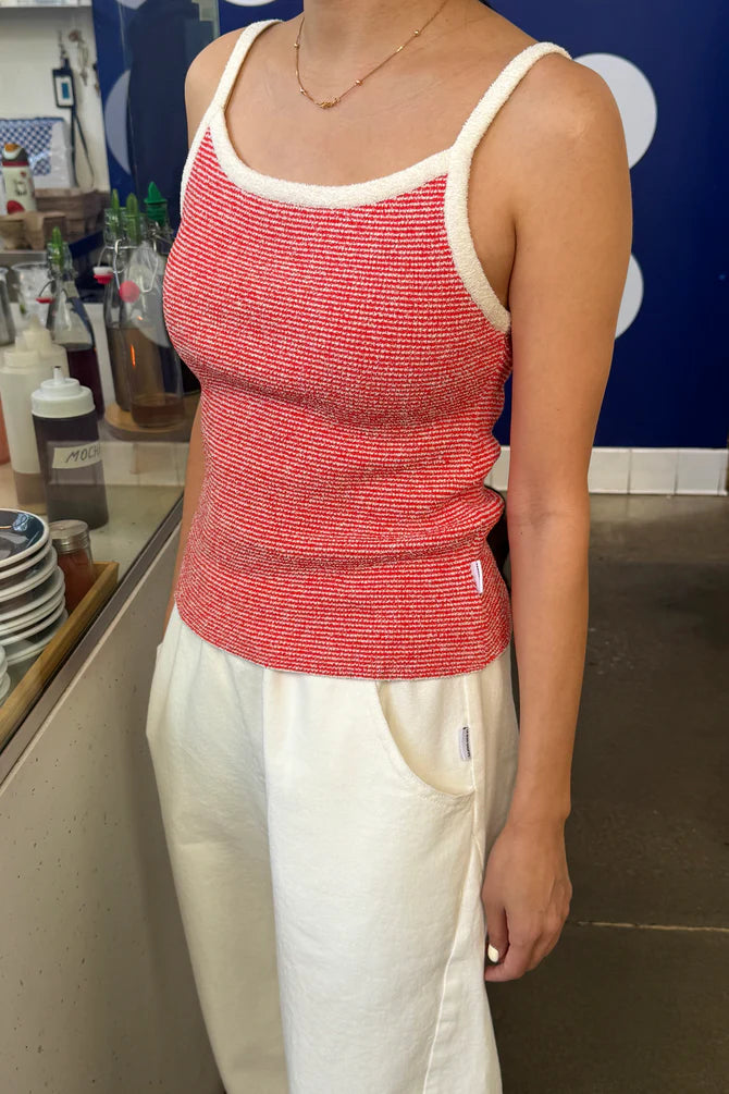 Le Bon Shoppe | Lily Sweater Cami - Red Stripe